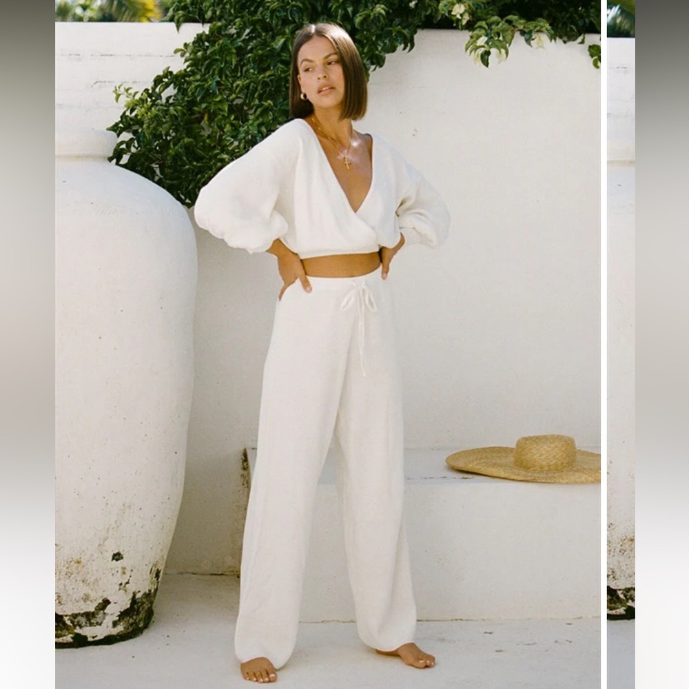 New Sabo Skirt Lyion High Waisted Ribbed Pants